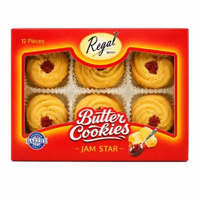 Regal Jam Star Butter Cookies 12pcs X 9pks