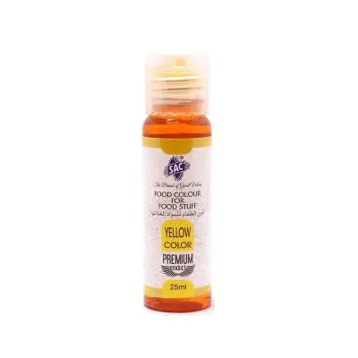 Sac Yellow Food Colour Gel 35ml (12x) New