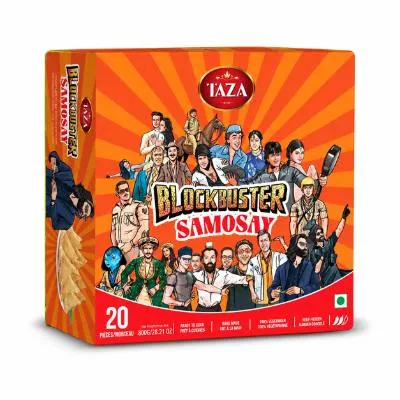 Taza (Frozen) Taza Blockbuster Punjabi Samosa 20pcs X 8pks (800g)