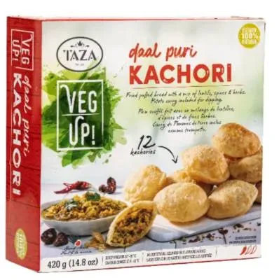 Taza (Frozen) Taza Daal Puri Kachori Bhaji 12Pcsx12Pkt 420g