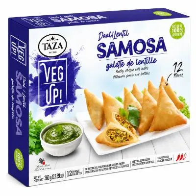 Taza (Frozen) Taza Daal Samosa 12pcs X 12pks (360g)