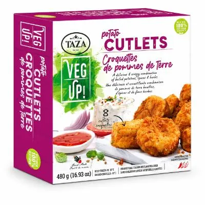Taza (Frozen) Taza Potato Cutlets 8Pcsx12Box New Recipe