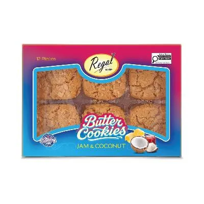 Regal Jam & Coconut Butter Cookies 12pc X 9pks