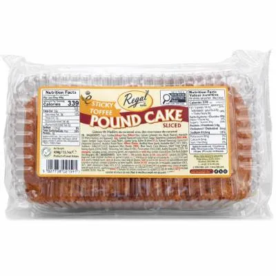 Regal Sticky Toffee Sliced Pound Cake (10pcs X 6pks) No Return