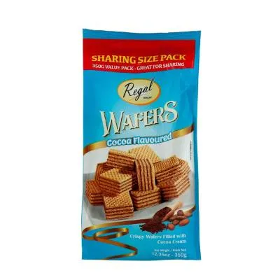 Regal Wafers Cocoa Filled 350g (12x) (No Return)