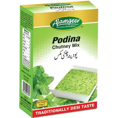 Alamgeer Podina Chutney Powder In Box 50g (12x)