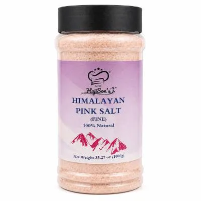 Haji Sons Pink Salt Fine 1kg (12x) Jars