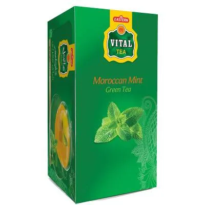 Vital Green Tea Moroccon Mint Teabags 30'Sx12Pks