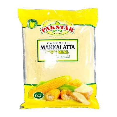 Pak Star Makkai Atta Corn Meal White & Yellow Bag (1.5kg (10x)