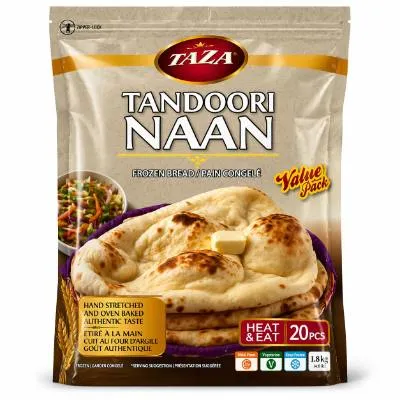 Taza (Frozen) Taza Tandoori Naan Value Pack (20pc X 6Pk)