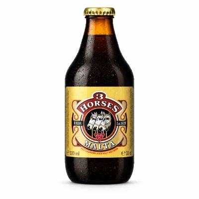 3 Horses Dark Malt Bottle 330ml (24x)