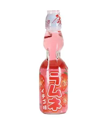 Hata Ramune Strwberry 200ml (30x) Glass Bottle