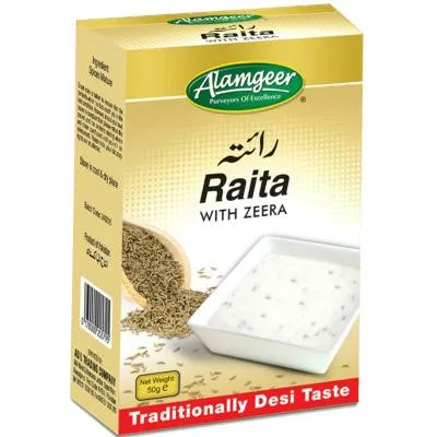 Alamgeer Raita Chutney Powder In Box 50g (12x) (No Return)