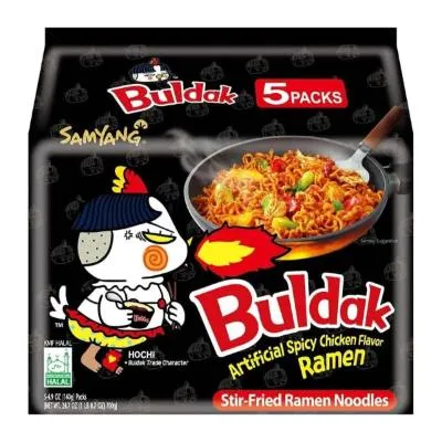Buldak Black Samyang Hot Chicken Ramen Multipack 140g (8x)