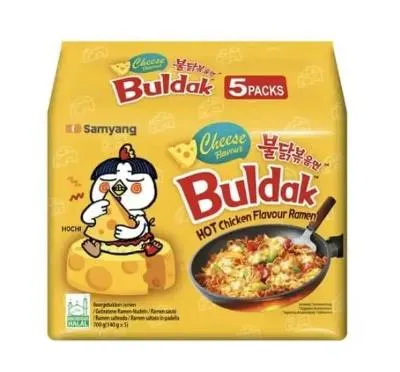 Buldak Yellow Chicken Cheese 8X(5X14Og) Samyang