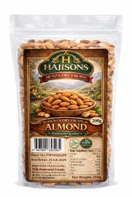 Hunza Dry Fruit Almond 250g (12x)