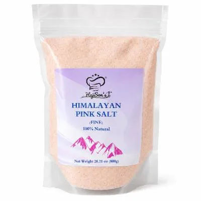 Haji Sons Pink Salt Fine Pouch 800g (18x)