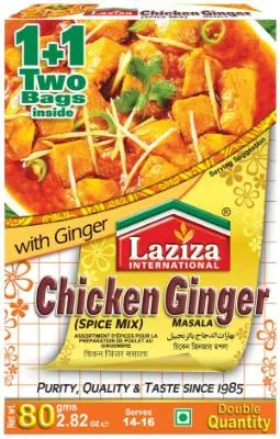 Laziza Chicken Ginger Masala 80g (6x) No Return