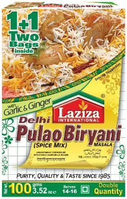 Laziza Delhi Pulao Briyani Masala 100g (6x) No Return