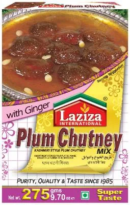 Laziza Plum Chutney Mix 275g (6x) No Return