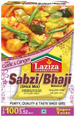 Laziza Sabzi/Bhaji Masala 100g (6x) No Return