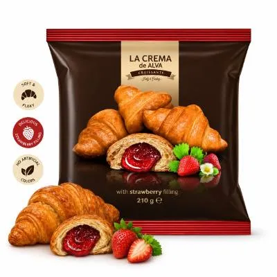 La Crema Croissants Multipack Cherry 210g (10x)