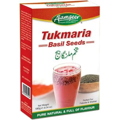 Alamgeer Basil Seeds/Tukmaria 180g (12x) (No Return)