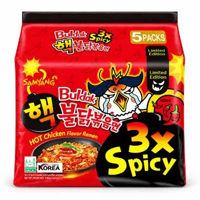 Buldak Red & Black 3X Spicy Hot Chicken (140g (8x) (5x) Samyang