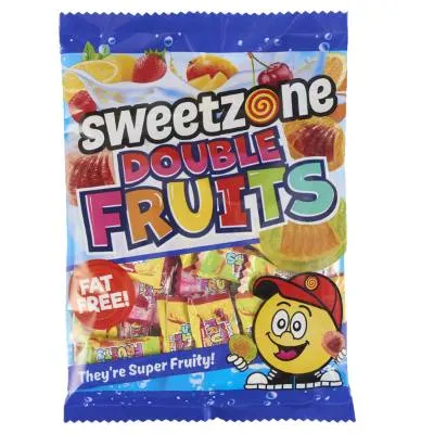 Sweetzone Double Fruits Bags 180g (12x)