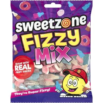 Sweetzone Fizzy Mix Bags 180g (12x)