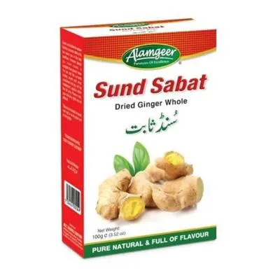 Alamgeer Sund Sabat (Dried Ginger Whole) 100g (12x) (No Return)
