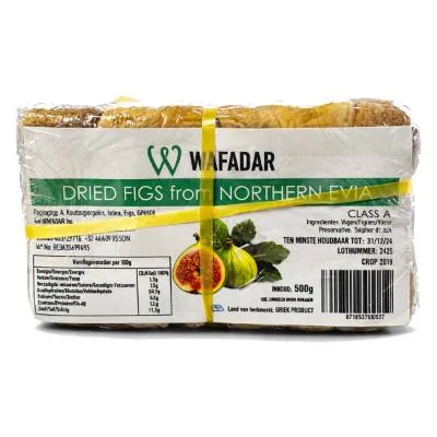 Wafadar Dried Figs 500g 14kg / Crtn Approx 28pcs