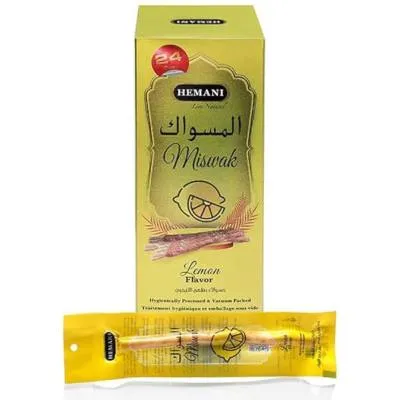 Hemani Miswak Lemon 6 Inch X 24pcs Box Pack