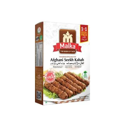Malka Recipe & Seasoning Mix Afghani Seekh Kabab 100g(S) X12Pcs