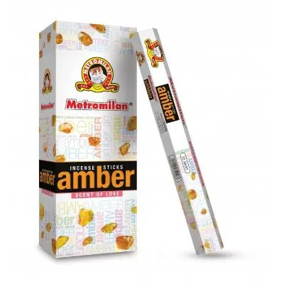 Metro Milan Agarbatti Amber 18Stks X 12pks
