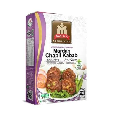 Malka Recipe & Seasoning Mix Mardan Chapli Kabab 50g(S) X12Pcs