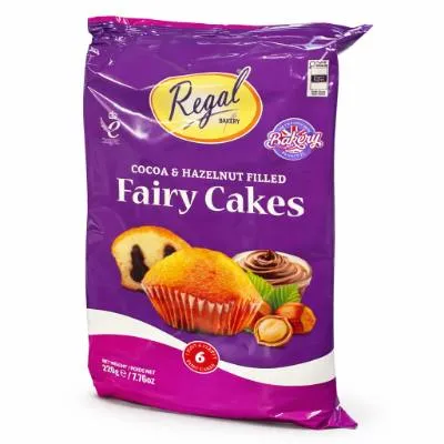Regal Fairy Cakes Cocoa & Hazelnut Filled 6pcs X 16pks