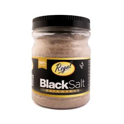Regal Fine Black Salt Jar 1.25kg (12x)