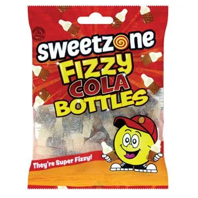 Sweetzone Fizzy Cola Bottles 90g (48x)