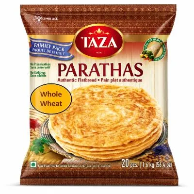 Taza (Frozen) Taza Jumbo Paratha Wholewheat 20pcs X 6pks (1.6kg)