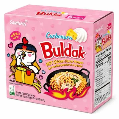 Buldak Carbonara Chicken Ramen (Multi) 8x5x130g