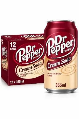 Dr Pepper Cream Soda 355ml (12x2)