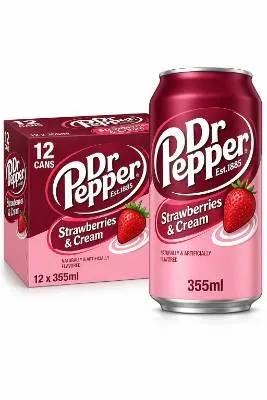 Dr Pepper Strawberries & Cream 355ml (12x2)