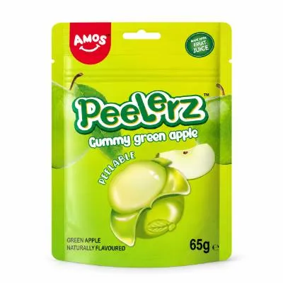 Amos Peelerz Green Apple 65g (12x)